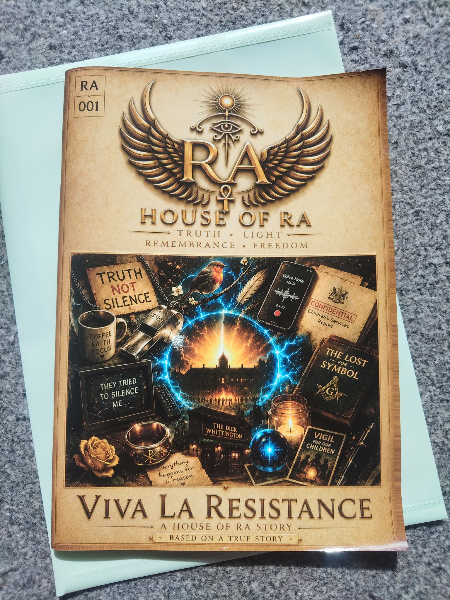 Printed copy of Viva La Resistance